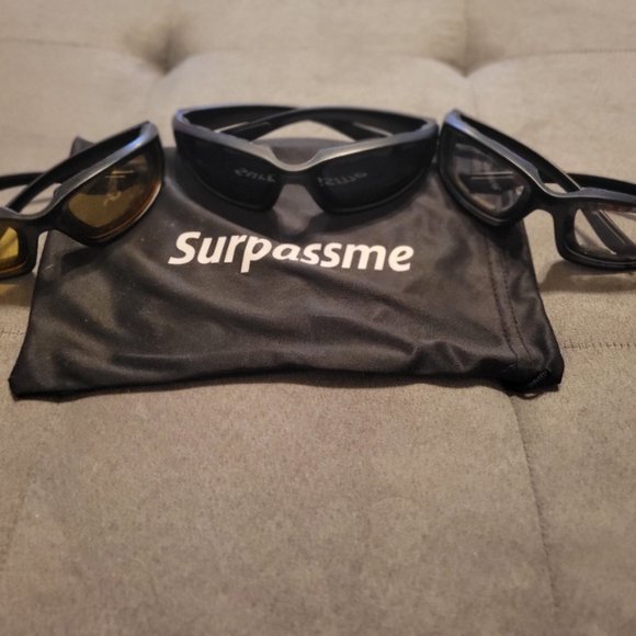 Surpassme Other - Set of 3 Pairs Men Sunglasses